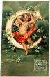 画像1: Postcard  アルファベットの天使　C  Ellen Clapsaddle　フランス1907年 (1)