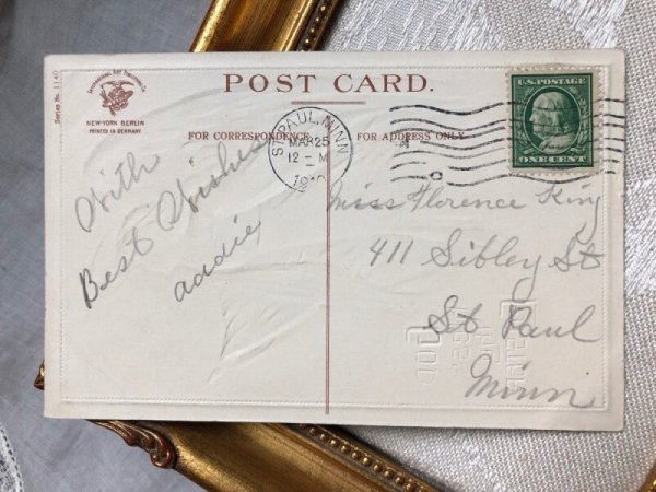 画像4: Postcard   アンティークポストカード イースターの天使 Ellen Clapsaddle (4)