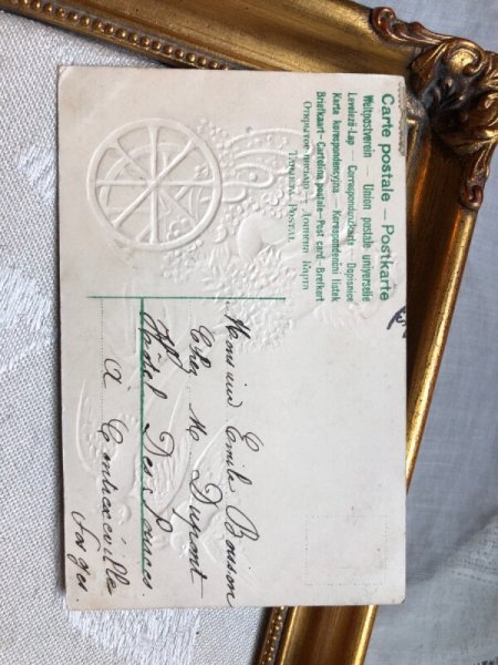 画像6: Postcard    鳩車に乗る天使   Ellen Clapsaddle フランス (6)