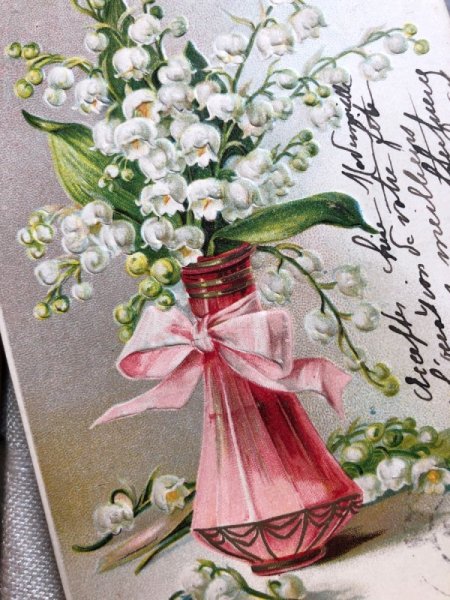 画像3: Postcard  スズランのお花　フランス (3)