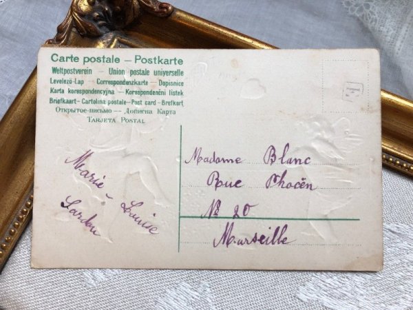 画像4: Postcard   テニスをする愛の天使 キューピッド  Ellen Clapsaddle フランス1907年 (4)