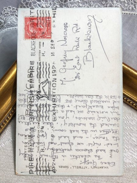 画像4: Postcard 　アンティークポストカード　空を飛びたい女の子と妖精ブーブー　キノコ　Mable Lucie Attwell　イギリス1926年 (4)