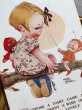 画像3: Postcard 　アンティークポストカード　木の枝に座る女の子と妖精ブーブー　Mable Lucie Attwell　イギリス1930年  (3)