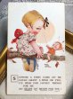 画像2: Postcard 　アンティークポストカード　木の枝に座る女の子と妖精ブーブー　Mable Lucie Attwell　イギリス1930年  (2)