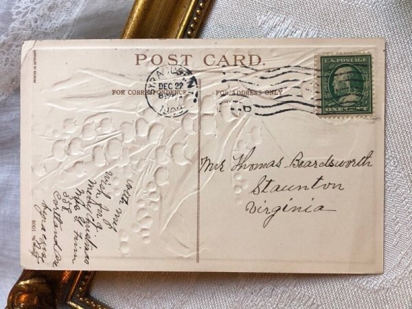 画像3: Postcard  アンティークポストカード　スズランのお花 (3)