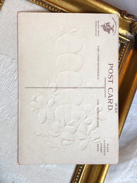 画像3: Postcard  アンティークポストカード　イースター　スミレのお花と卵 (3)