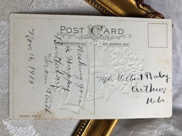 画像3: ▼SALE 500▼Postcard   アンティークポストカード スミレのお花 (3)