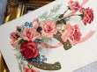 画像3: Postcard 　アンティークポストカード　薔薇のお花と馬蹄　フランス　（未使用） (3)