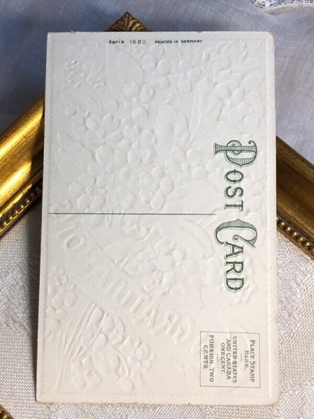 画像3: Postcard  アンティークポストカード　忘れな草のお花　（未使用） (3)