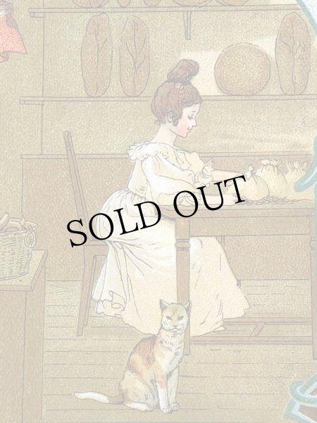 画像3: Bon Marche  　ボンマルシェカード　パン屋さんの女の子　LA BOULANGERE (3)