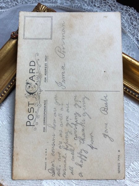 画像4: ▼SALE500▼ Postcard   アンティークポストカード 感謝祭 サンクスギビング 七面鳥  (4)