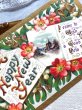 画像3: Postcard  アンティークポストカード　新年祝い　Happy New Year ヤドリギとプリムローズのお花 (3)