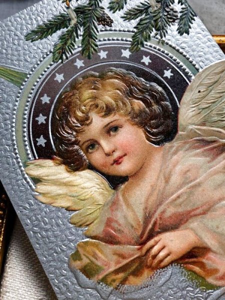 画像3: Postcard   アンティークポストカード クリスマス Christmas  天使 Ellen Clapsaddle  (3)