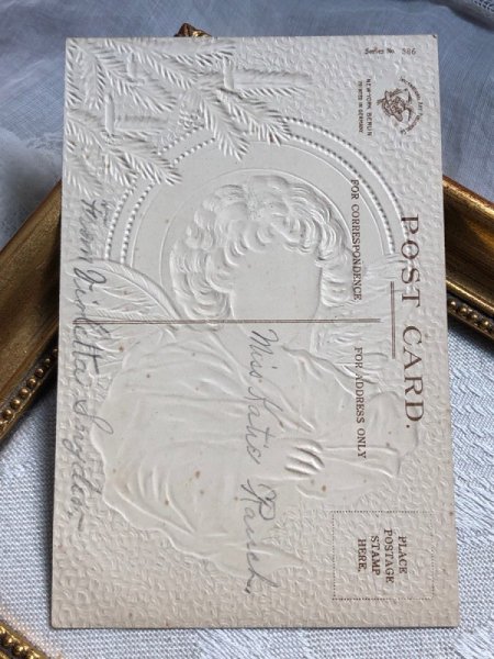 画像4: Postcard   アンティークポストカード クリスマス Christmas  天使 Ellen Clapsaddle  (4)