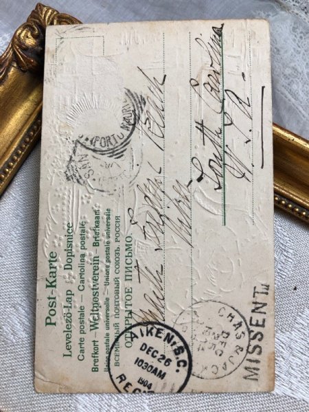 画像4: Postcard   アンティークポストカード クリスマス Christmas  天使と祈る子どもたち (4)