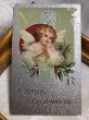 画像2: Postcard  　アンティークポストカード　クリスマス　Christmas  天使　Ellen Clapsaddle (2)