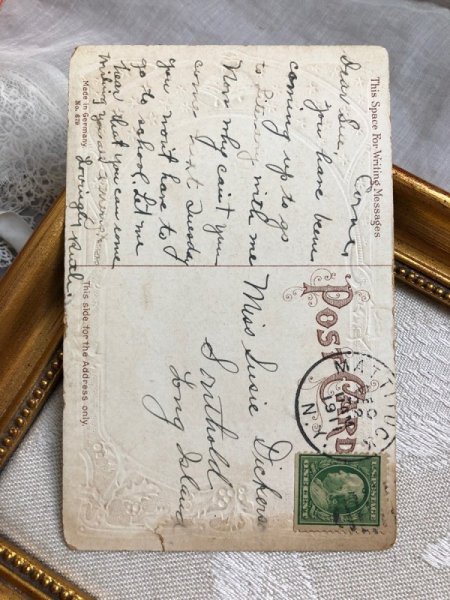 画像4: Postcard   アンティークポストカード クリスマス Christmas  天使 1911年 (4)