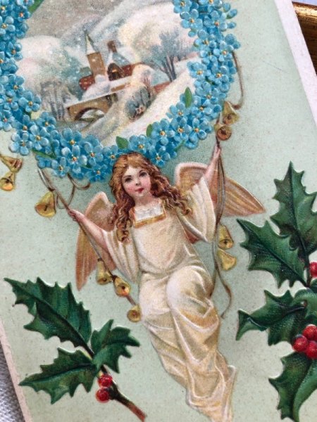 画像3: Postcard   アンティークポストカード クリスマス Christmas  天使  (3)