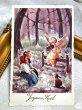 画像2: Postcard  　アンティークポストカード　クリスマス　Christmas  天使の演奏会　バイオリン　ウサギ　フランス (2)