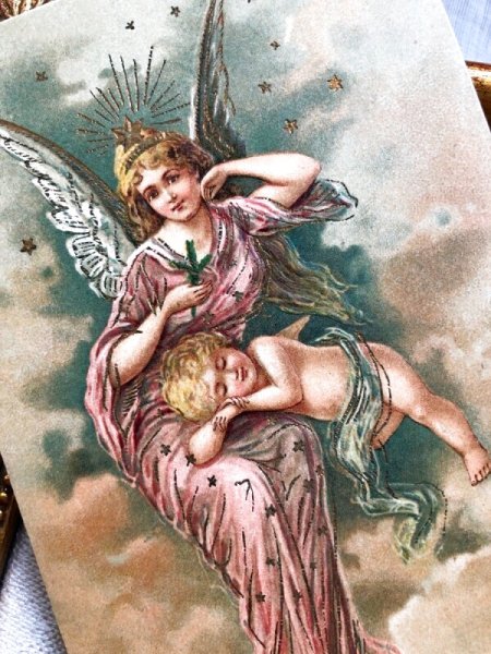 画像3: Postcard   アンティークポストカード クリスマス Christmas 天使 1907年  (3)