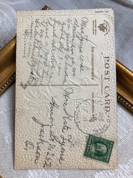 画像4: Postcard   アンティークポストカード クリスマス Christmas  天使 Ellen Clapsaddle (4)