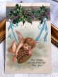 画像2: Postcard  　アンティークポストカード　クリスマス　Christmas  天使のベル　Francis Brundage (2)