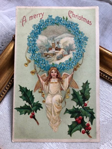 画像2: Postcard   アンティークポストカード クリスマス Christmas  天使  (2)