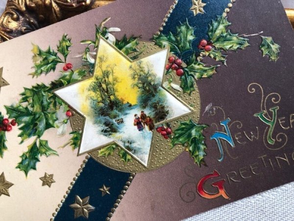 画像3: Postcard  アンティークポストカード　新年祝い　New Year　 (3)