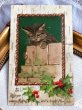 画像2: Postcard  アンティークポストカード　クリスマス　猫とホーリー　Helena Maguire (2)
