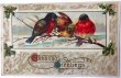 画像1: Postcard  アンティークポストカード　クリスマス　小鳥とホーリー　 (1)