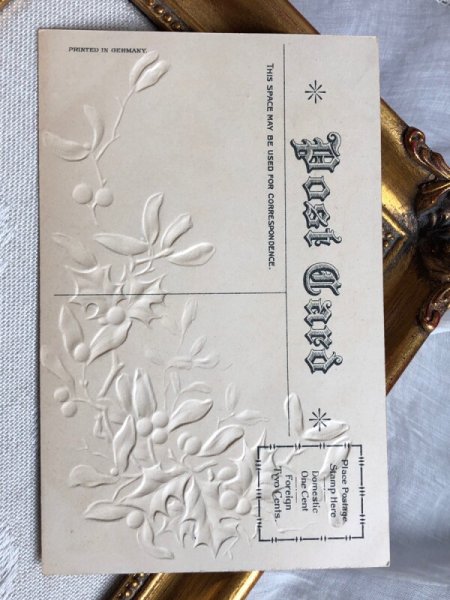 画像4: Postcard  アンティークポストカード　New Year 新年祝い　2匹の犬　スパニエル犬　Helena Maguire　（未使用） (4)