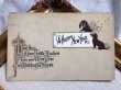 画像2: Postcard  　アンティークポストカード　 新年祝い　New Year　ダックスフンド犬　カナダ切手 (2)