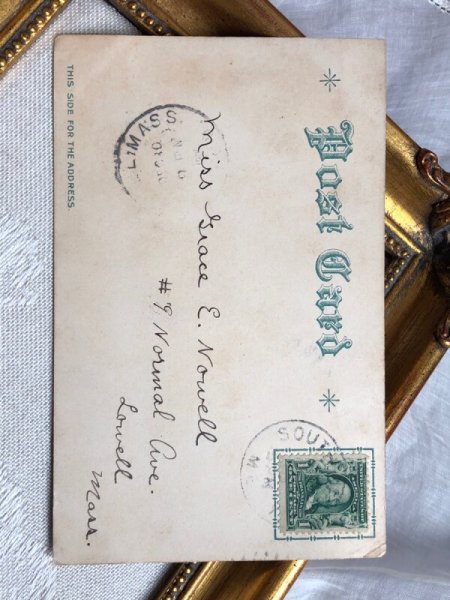 画像4: Postcard  アンティークポストカード New Year 新年祝い 2匹の犬 テリア犬 Helena Maguire (4)