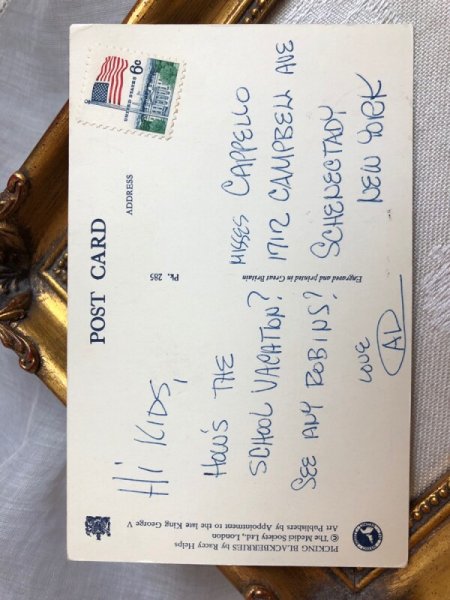 画像4: Postcard　アンティークポストカード　動物さんのブラックベリー狩り　ウサギ　リス　キノコ　Racey Helps (4)