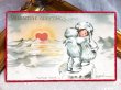画像2: Postcard　アンティークポストカード　バレンタイン　Valentine's Day　北極の天使たち　J.Johnson (2)