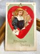 画像2: Postcard　アンティークポストカード　バレンタイン　Valentine's Day　ウィッシュボーンを持つ子ども　Ellen Clapsaddle　 (2)