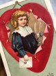 画像3: Postcard　アンティークポストカード　バレンタイン　Valentine's Day　ウィッシュボーンを持つ子ども　Ellen Clapsaddle　 (3)