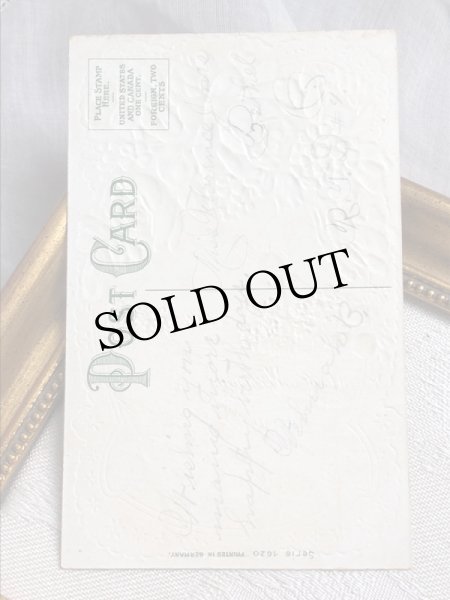 画像4: Postcard  　アンティークポストカード　水辺の風景　水車小屋　薔薇　忘れな草 (4)