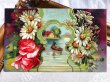 画像2: Postcard  　アンティークポストカード　お花と水辺の風景　薔薇　デイジー　ボート　 (2)
