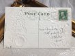 画像4: Postcard  　アンティークポストカード　お花と水辺の風景　薔薇　橋　アメリカ1909年 (4)