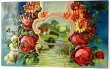 画像1: Postcard  　アンティークポストカード　お花と水辺の風景　薔薇　橋　アメリカ1909年 (1)