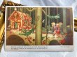 画像2: Postcard　アンティークポストカード　ヘンゼルとグレーテル　お菓子の家　キノコ　スウェーデン　（未使用） (2)