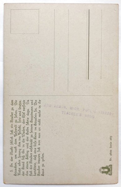 画像11: Postcard　アンティークポストカード　ブレーメンの音楽隊　ドイツ　6枚セット　専用帯付き (11)