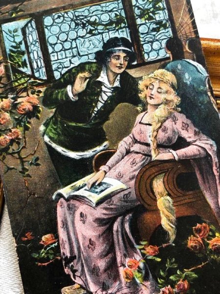画像3: Postcard アンティークポストカード 童話 眠り姫 眠れる森の美女  1909年 (3)