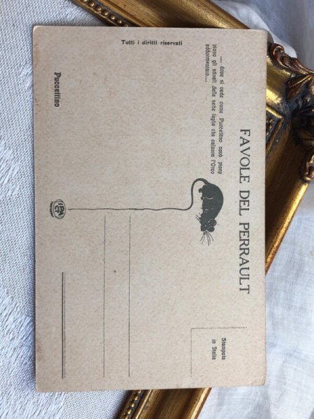 画像4: Postcard　アンティークポストカード　童話　おやゆびこぞう　親指小僧　Puccettino  イタリア（未使用） (4)