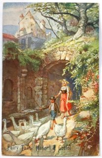 AZ175 アンティークカード【希少】ドイツの古い童話カードセット（プラケース付 AZ175 アンティークカード【希少】ドイツの古い童話カードセット