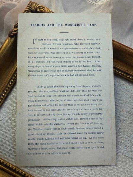 画像4: Postcard　アンティークポストカード　童話　アラジンと魔法のランプ  Aladdin and the wonderful lamp (4)