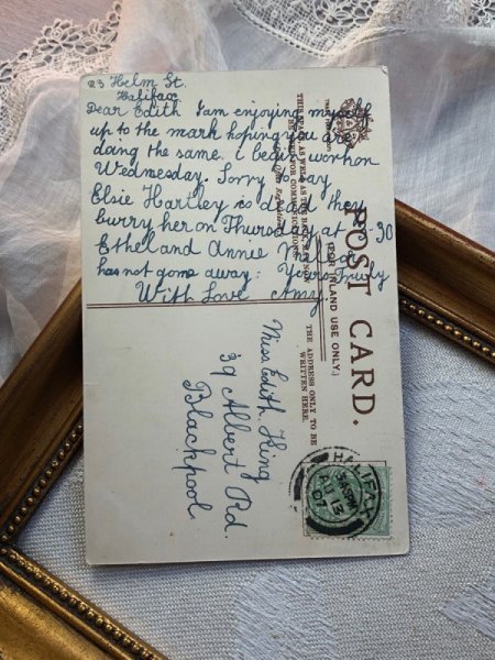 画像4: Postcard　アンティークポストカード　童話　黄色の小人 / The Yellow Dwarf  1907年　Harriet Bennett  ?  (4)