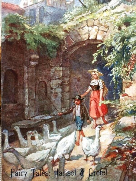 画像3: Postcard アンティークポストカード 童話  ヘンゼルとグレーテル アヒル (3)