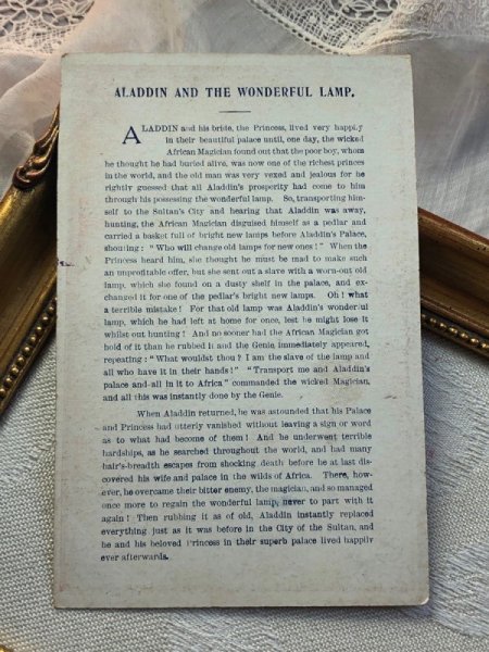 画像4: Postcard アンティークポストカード 童話 アラジンと魔法のランプ  Aladdin and the wonderful lamp (4)